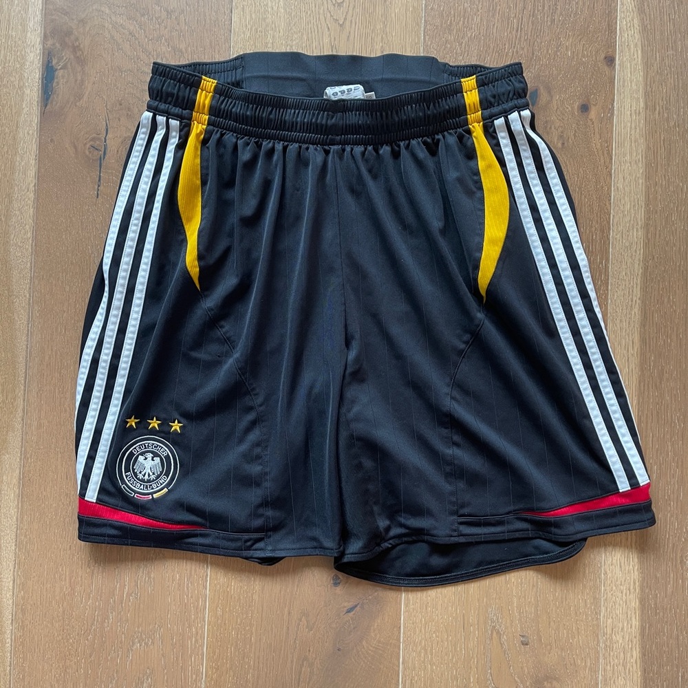 Adidas Germany Athletic Shorts Size XL (Black/Yellow/Red)